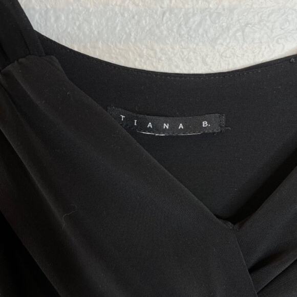 Tiana B. X-Small Black Stretchy Sleeveless Crisscross Casual A-line Dress - Picture 4 of 9